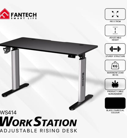 ADJUSTABLE RISING DESK FANTECH WORKSTATION WS414 Black