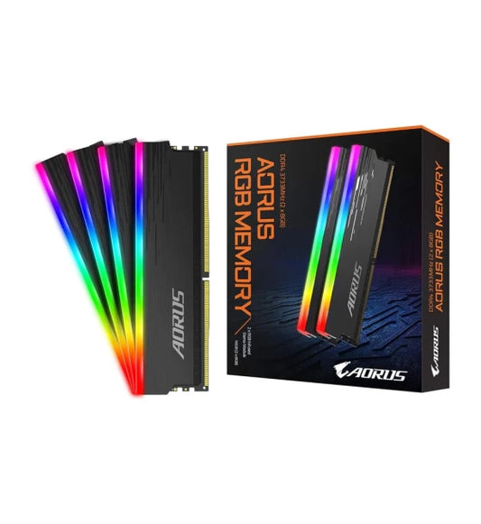 Ram AORUS RGB RAM Memory Kit 2x8GB 3733MHz Supports AORUS Memory Boost and RGB Fusion 2.0. Selected Memory ICS
