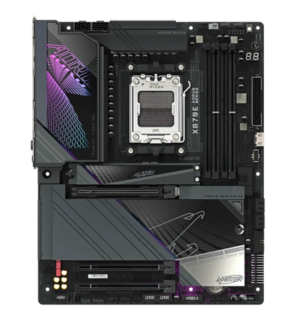 GIGABYTE X870E AORUS MASTER AM5 DDR5 OC 8600MT/s PCIe 5.0, USB4 Wi-Fi 7 5GbE LAN M.2 Thermal Guard XL