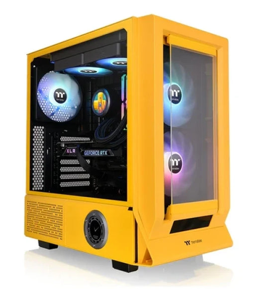 Case Thermaltake Ceres 350 MX Tempered Glass ARGB Snow Edition Bumblebee
