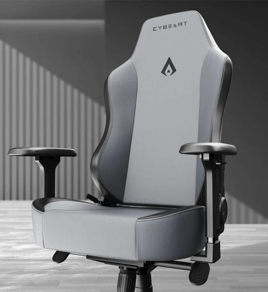 Chair CYBEART Apex Series X11 Gray Gaming Chair DC Comics 4D ArmrestInbuilt Lumbar Support Supreme PU Leather Ergonomic Recline Tilt