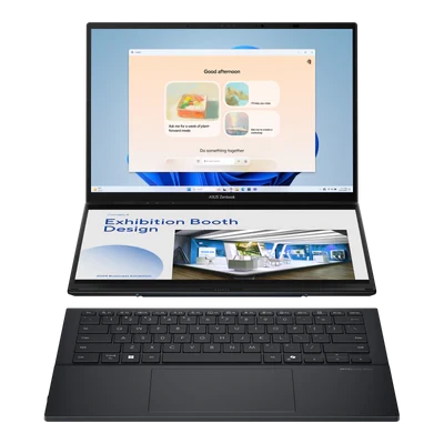 Laptop ASUS Zenbook DUO UX8406MA-PZ005W Intel Core Ultra 9 185H 2TB SSD 32GB RAM Shared GPU 14" 120Hz OLED Touch screen Windows 11