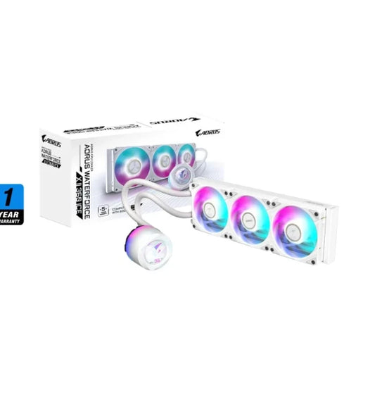 GIGABYTE AORUS WATERFORCE X II 360 ICE LCD White