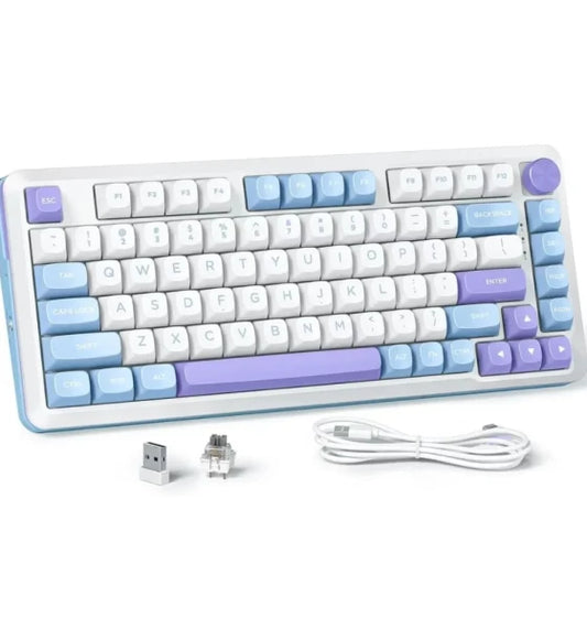 Gaming Keyboard Redragon CYRUS PRO K681WBP-RGB-PRO 75% USB C wired BT 2.4 GHz wireles