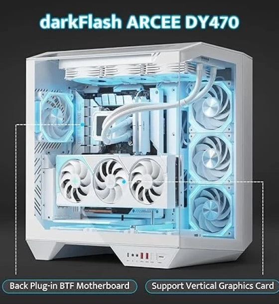 Case DarkFlash DY470 Mid Tower White