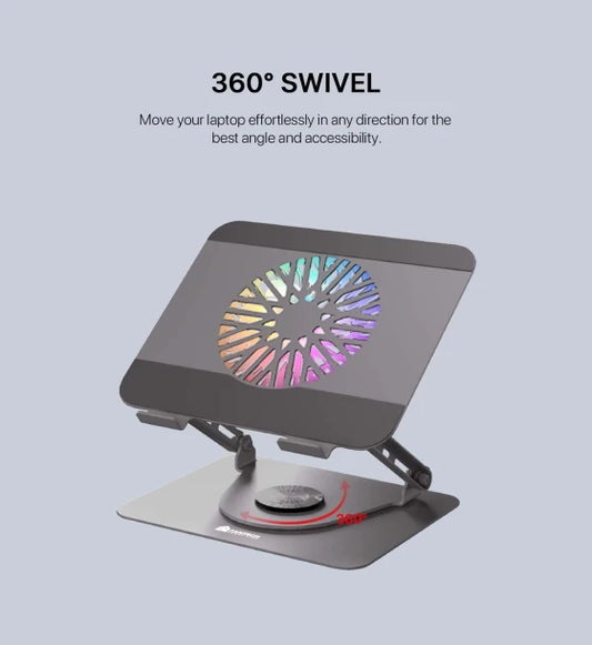 LAPTOP COOLER FANTECH NC30 RGB 5 FAN NOTEBOOK