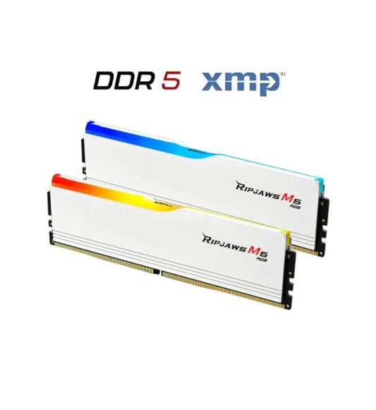 Ram G.SKILL Ripjaws M5 RGB DDR5 32GB 2x16GB 6000MHz CL36 Intel XMP 3.0 White