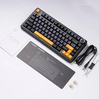 AULA F75 75% Gasket Wireless Mechanical Keyboard | Black