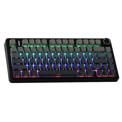 AULA F75 75% Gasket Wireless Mechanical Keyboard | Black (Side-Printed)