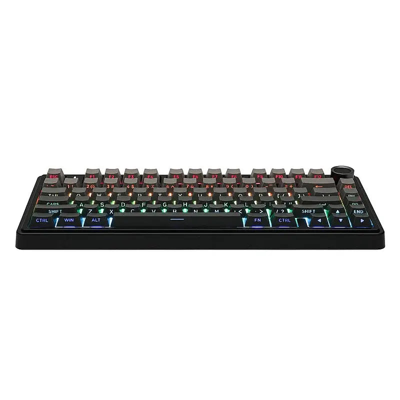 AULA F75 75% Gasket Wireless Mechanical Keyboard | Black (Side-Printed)