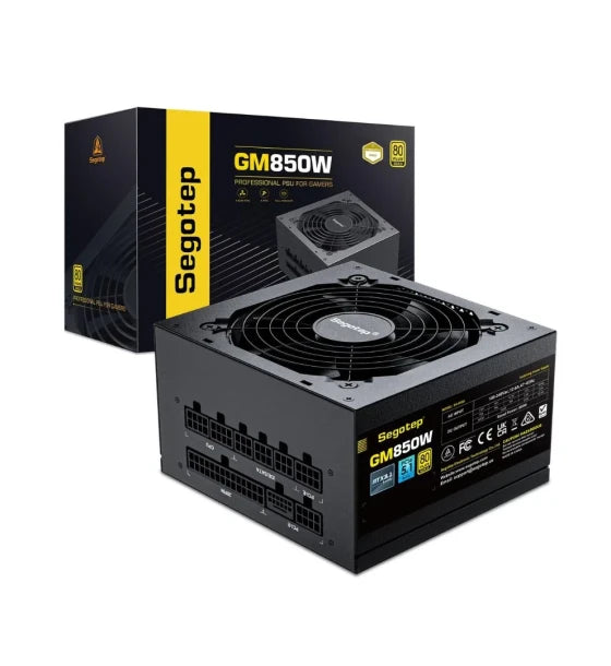 Segotep GM850W 850W Gold 80+ Full Modular PCIe 5.1 ATX 3.1 Black