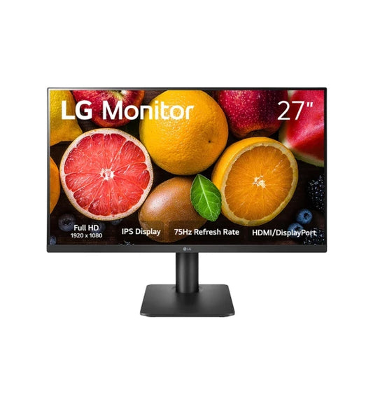 Monitor LG FHD 27 Inch IPS 75hz 5ms AMD FreeSync Adjustable Stand OnScreen Control HDMI DisplayPort D Sub 27MP450-B