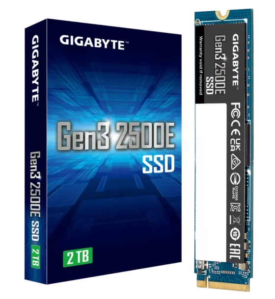 Gigabyte Gen3 2500E SSD M.2 NVME Internal Solid State Hard Drive - 1TB