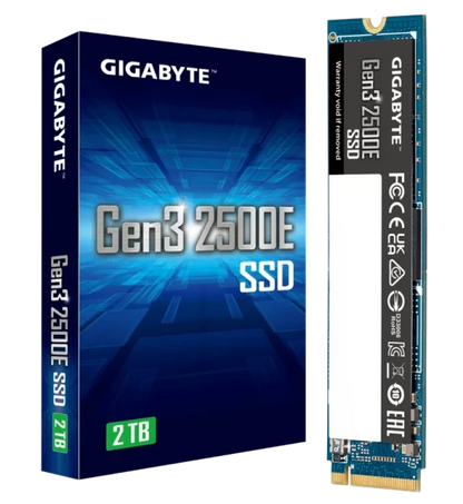 Gigabyte Gen3 2500E SSD M.2 NVME Internal Solid State Hard Drive - 1TB