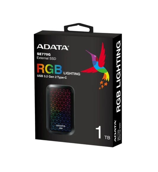 ADATA SE770G RGB USB3.2 Type-C External SSD 1TB