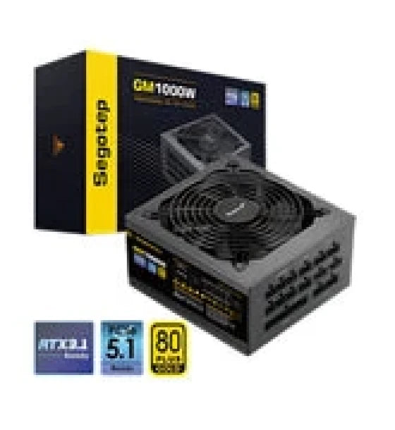 PSU Segotep GM1000W 1000W Gold 80+ Full Modular 80+ PCIe 5.1 & ATX 3.1 Black