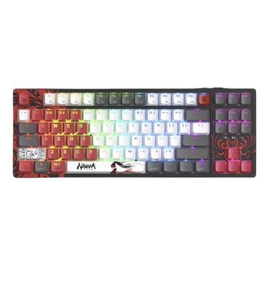 Keyboard Bloody WS87 Naraka mechanical black red USB for gamer LED